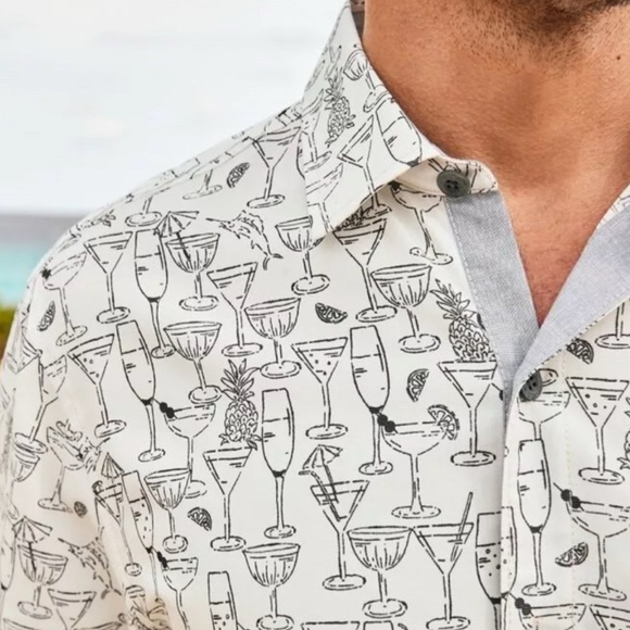 Tommy Bahama Mojito Bay Sippin' Soiree Island Zone Short Sleeve Shirt Men's XXXL - Picture 2 of 9